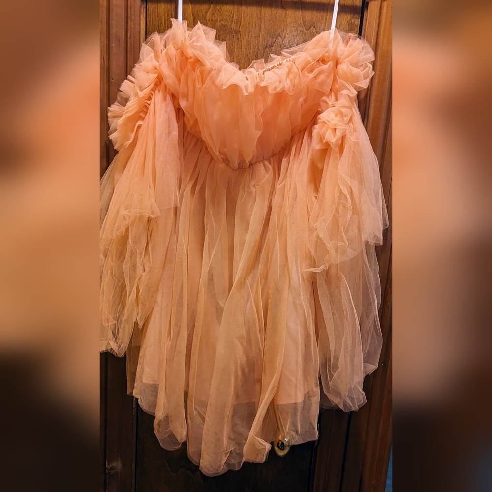Off the Shoulder Ruffle Party Dress